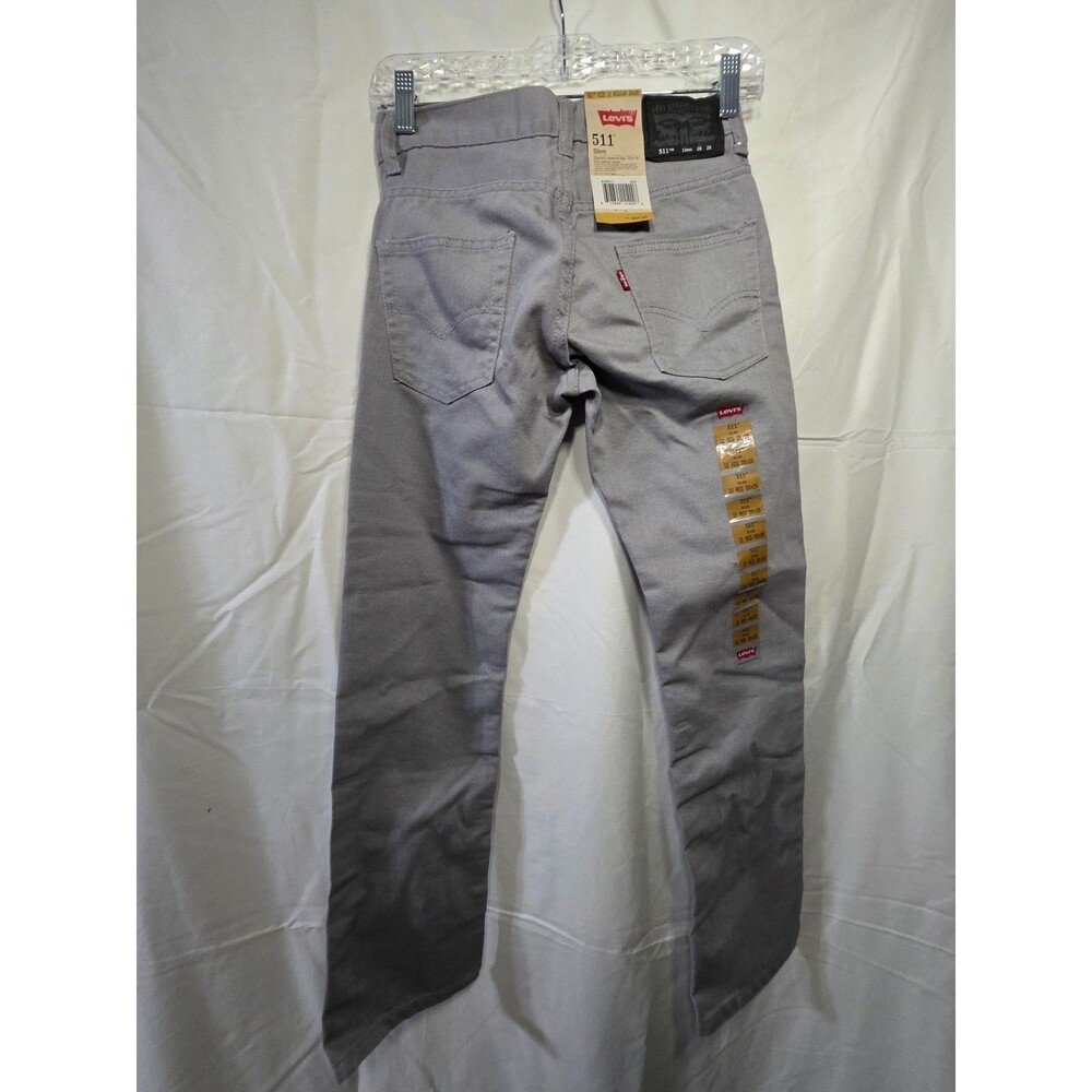 Levi's 511 Slim Tapered Jeans Boys 12 Regular 26x26 Steel Gray New w/Tags - Picture 4 of 5